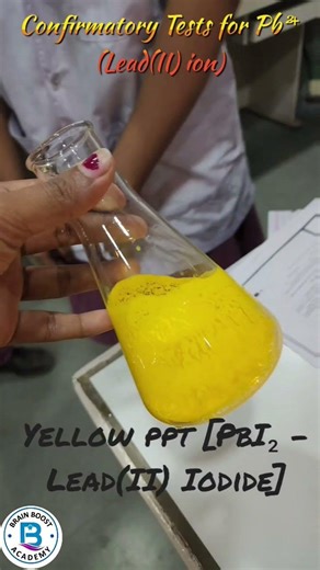 Confirmatory Tests for Pb²⁺ (Lead(II) ion) #chemistry #experiements #science #pratical