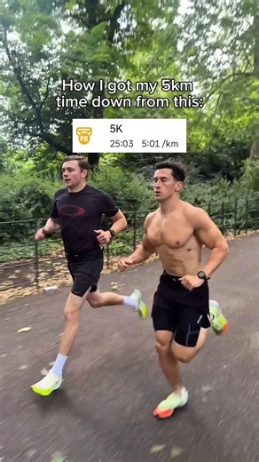 Jack Tillett | Personal Trainer | Online Coach on Instagram: "IMPROVE YOUR 5KM TIME WITH THIS RUNNING PLAN 🏃🏼‍♂️ 1) Interval Session Focus on improving your threshold by running faster for shorter periods. Session examples are: 12 x 400m with 60s rest (faster than target pace) 6 x 800m with 90s rest (slightly faster than target pace) 4 x 1000m with 120s rest (at target pace) 3 x 1600m with 150s rest (at target pace) 2) Tempo Run Tempo pace should be ‘comfortably difficult’ and just below your