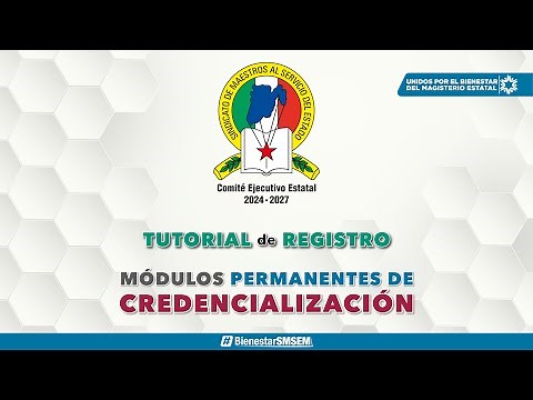 Tutorial de Registro - Módulos Permanentes de Credencializacion