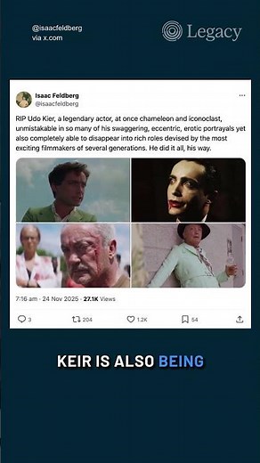 Remembering Udo Kier: A Cult Icon of Cinema