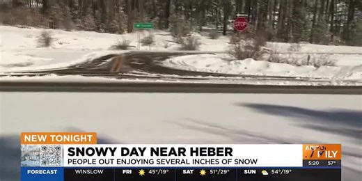 Storm dumps snow in Payson area