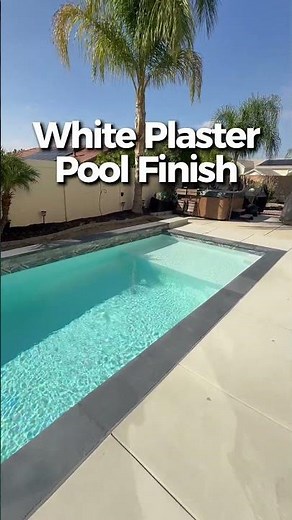 White plaster pool finish real world examples