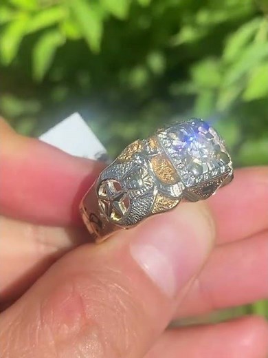 BEAUTIFUL Vintage Masonic Scottish Rite Shriners Ring
