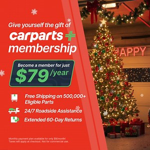 Stay safe and keep your car road-ready this holiday season with CarParts . Get 24/7 roadside assistance, free shipping on 500k eligible parts, and more! | CarParts.com