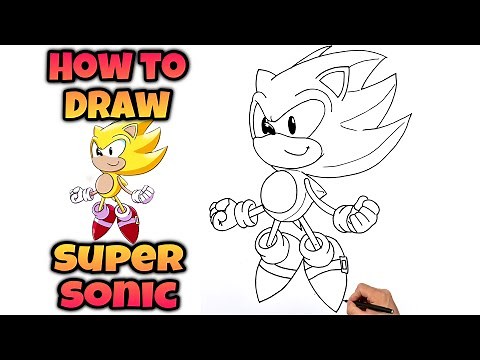 How To Draw SUPER SONIC | Step By Step | Sonic x #sonic #drawing #sonicx