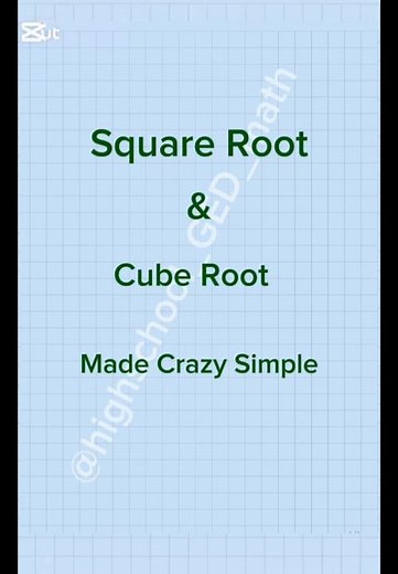 The Easiest Way to Learn Square Roots & Cube Roots