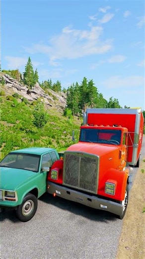 Flying Cars And Trucks, vs Speed Bumps #shorts #beamng #beamngdrive #trucksvs #trucks