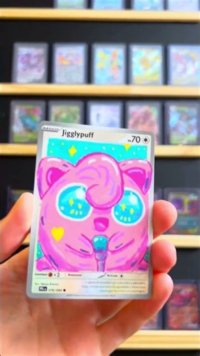 I Made a Custom Jigglypuff Pokémon Card 🎨 #pokemon #art #crafts