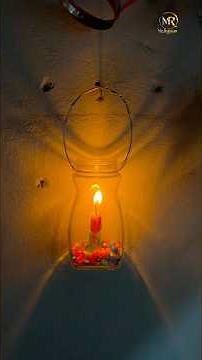 Amazing DIY Hanging Mason Jar Candle Holders | Rustic Home Decor Idea #craft #shorts