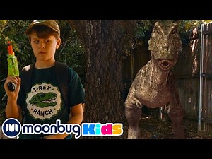 Tracking Baby T-Rex ‪@TRexRanch‬ | Jurassic TV | Dinosaurs & Toys | Family Fun