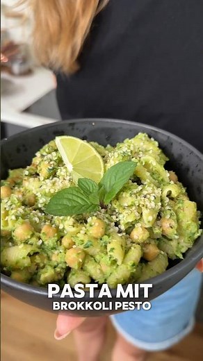 Pasta mit Brokkoli 🥦 Pesto und Kichererbsen 👌🏻 Gesund und einfach lecker #mrsflury #rezept