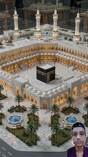 Building a Miniature Masjid Al-Haram 🕋✨ | Satisfying AI Construction #shorts