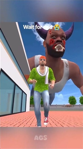 Giant Monster Franklin 😭 Eat Police Man #shorts #indianbikedriving3dgame #arijitsingh