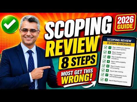 🎓 How to Conduct a Scoping Review (Step-by-Step 💪)