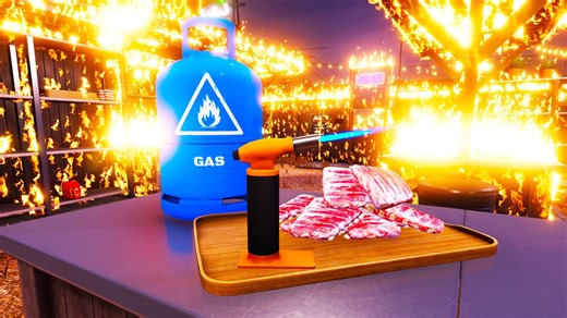 People Order BBQ, I Torched the Neighborhood - Cooking Simulator BBQ