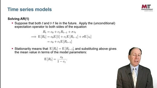 MITx 15.455x Week 2-2.2 Solving AR(1)