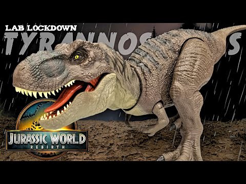 BEST MATTEL REX YET! Mattel Jurassic World Rebirth LAB LOCKDOWN Tyrannosaurus rex Review!!!