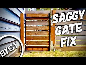 DIY SAGGY GATE FIX