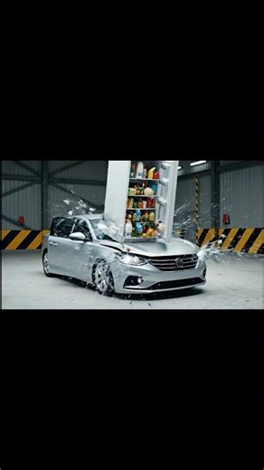 Car Crash Test: Fridge Full of Food Drops on a Car!