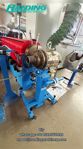 Wire Düsseldorf 2026: Jiangsu Handing EXT100-26DS Cable Extrusion Line | Stand 13E24 #machine