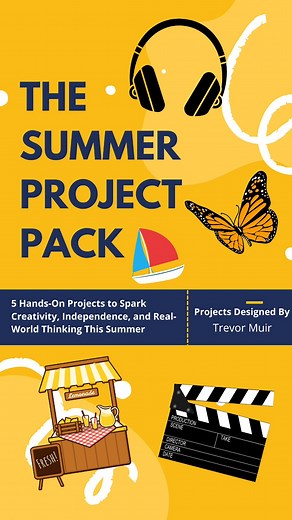 2.6K views | I have a 9 and 11 year-old, and I’m always trying to find ways to keep them learning and growing in the summer. So I put together five projects they are so excited to do, and I thought I would offer them to you as well! Get the projects at the link in the comments! #summerbreak #teachers #parent #parenting #homeschool | Trevor Muir- The Epic Classroom | Facebook