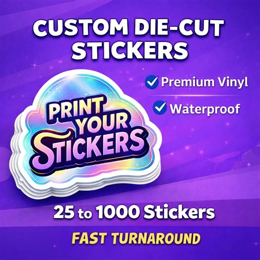 Custom Vinyl Stickers - Die Cut Stickers - Logo Stickers - Etsy