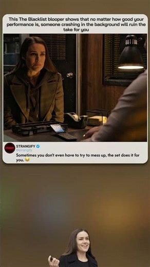 This The Blacklist blooper shows that no matter how good your performance is, someone crashing in