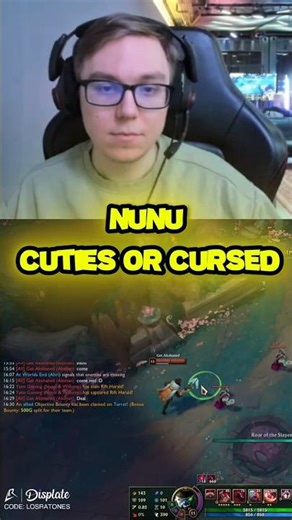 Nunu cuti or cursed?? #leagueoflegends #thebausffs