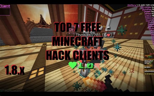 TOP 7 FREE MINECRAFT HACK CLIENTS 🔥 FREE CLIENTS HACKS 😍   Download