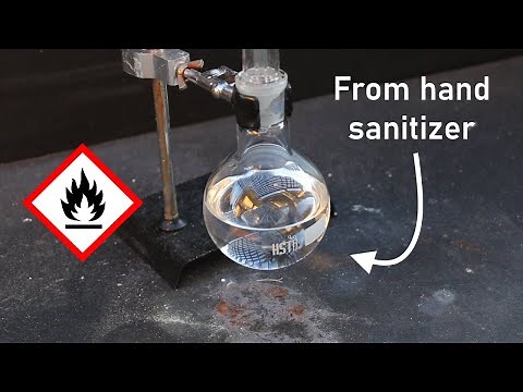 Distilling Ethyl Alcohol From Hand Sanitizer (Absolute Ethanol) | Obtaining Lab Solvents (episode 3)