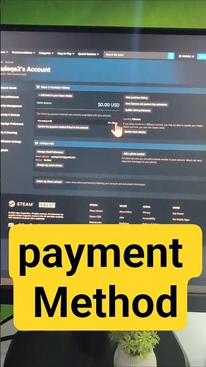Steam Remove payment Method #Steam #SteamTutorial #Gaming #PCGaming #SteamAccount #PaymentMethod