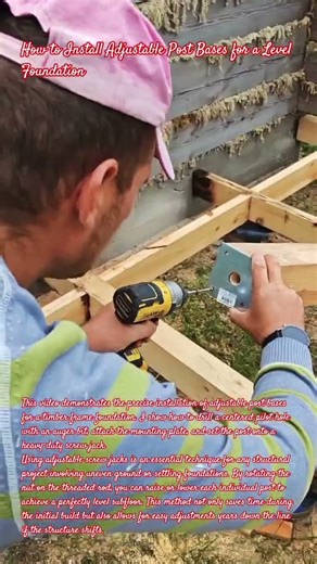 How to Install Adjustable Post Bases for a Level Foundation