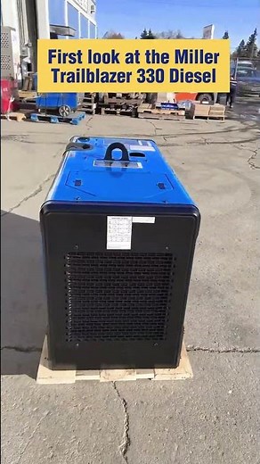 First Look at the Miller Trailblazer 330 Diesel Engine Driven Welder Generator #shorts