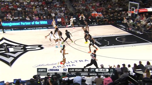 The Las Vegas Aces defeat the Indiana Fever in OT, 107-98, to win Game 5 and advance to the Finals 🔥 This was the first time in WNBA Semi-Finals history, Game 5 went to overtime! The big three for the Aces put up big numbers ⬇️ A’ja Wilson – 35 PTS | 8 REB | 5 AST | 4 STL | 4 BLKS Jackie Young – 32 PTS | 10 AST (playoff career-high) | 4 3PM Chelsea Gray- 17 PTS | 6 AST | 3 STL | 2 BLKS #WelcometotheW | WNBA Playoffs | Google | WNBA