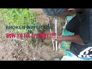 How To Repair A Broken Water Line