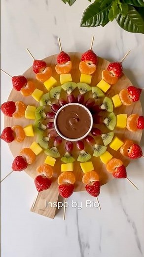 How to Make a Stunning Rainbow Fruit Skewers Platter 🌈🍓 | Easy & Healthy Snack Idea!