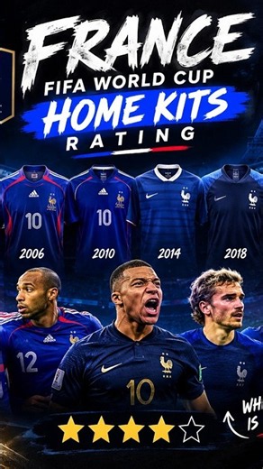 🔥 FRANCE FIFA WORLD CUP HOME KITS RATING 🇫🇷 | 2010–2022