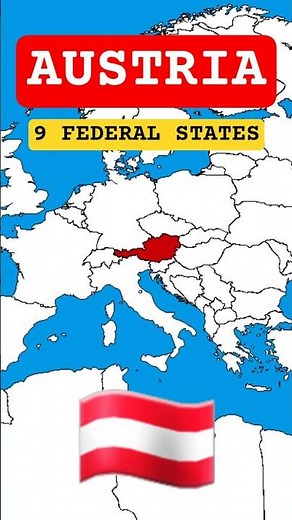 9 Federal States of Austria 🇦🇹 | Map Explained #shorts