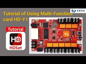 Huidu Controller Tutorial of Using Multi-function card HD Y1