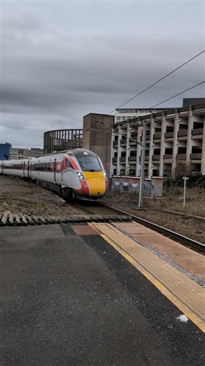 LNER Class 801 passing Manors #train #publictransport #trainspotting