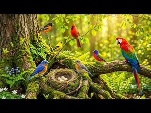 🌲 Gentle Forest Bird Sounds with Soft Piano 🎹 Relaxing Music for a Peaceful Mind and Better Rest