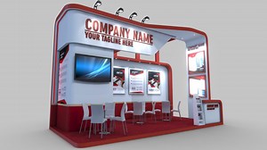 exhibition stand 012 - Buy Royalty Free 3D model by fasih.lisan