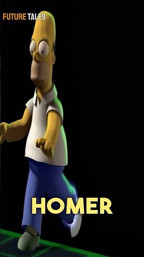 Homer Travels Into The 3D World #thesimpsons