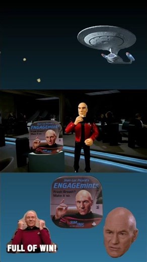 Star Trek: Picard's EngageMints #aianimation #startrek #captainpicard #picsrd #startrektng