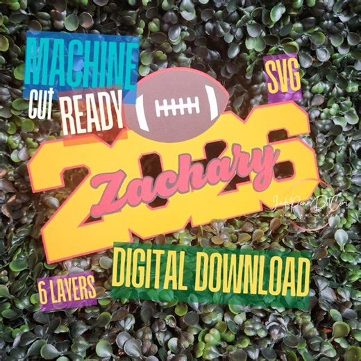 Buy 2026 Football | 6 Layer Graduation SVG | Sign | Cake Topper | Personalized Name Online in India - Etsy