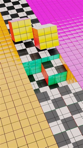 Rubik's Cubes Pattern Endless Loop