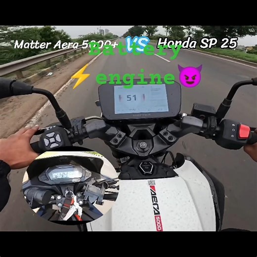 Matter Aera 5000+ ⚡ VS SP 125 🔥 Drag Race | 0-60 & 0-100 Speed Test 😱 #sp125
