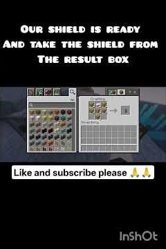 How to make a shield in Minecraft 🙂🙂