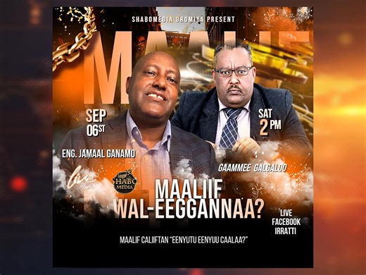 Maaliif Wal-eeggannaa? maalif caliiftan “Eenyutu Eenyuu Caalaa?” LIVE FACEBOOK IRRATTI | ShaboMedia Oromiya