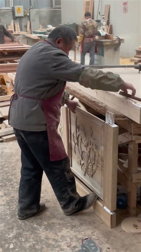 Chinese Lattice Window Decor, Solid Wood Screen Partition